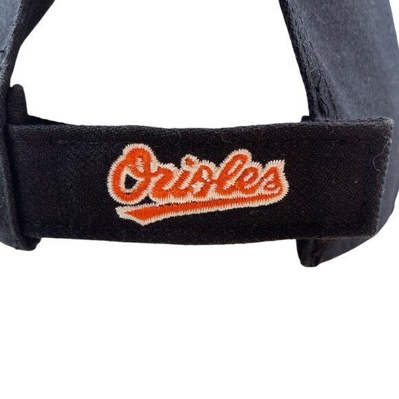 Baltimore Orioles Black & Orange Adjustable Baseball Cap Embroidered Logo - Picture 4 of 10